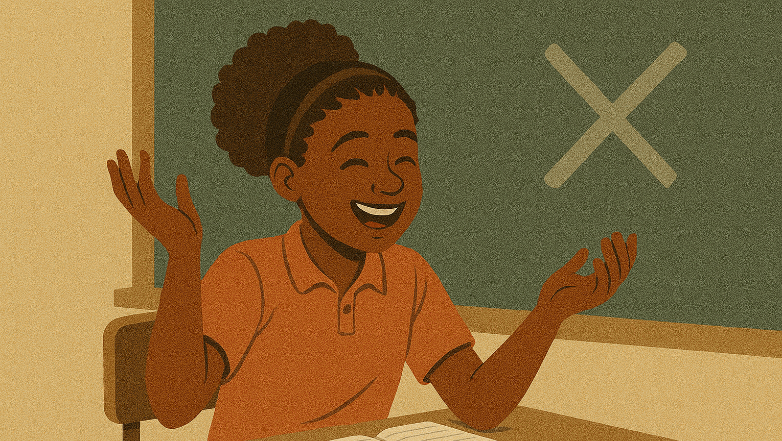 A student failing cheerfully — persisting curiously